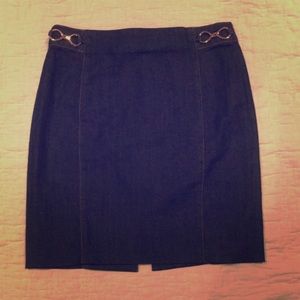 Denim A line skirt